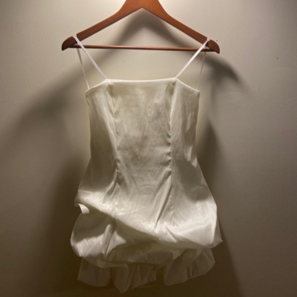 CITY TRIANGLES White Strapless Mini Dress Size 7